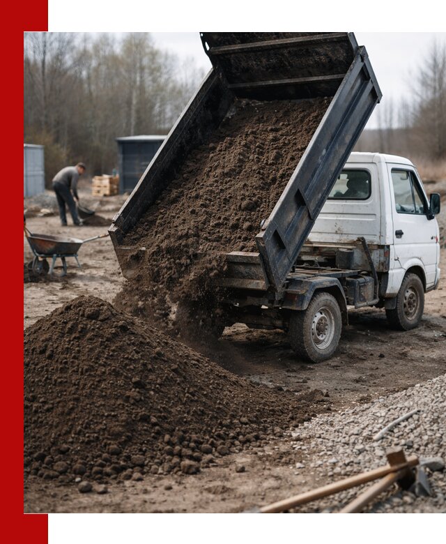Аренда минисамосвала в Петропавловске-Камчатском для доставки сыпучих материалов