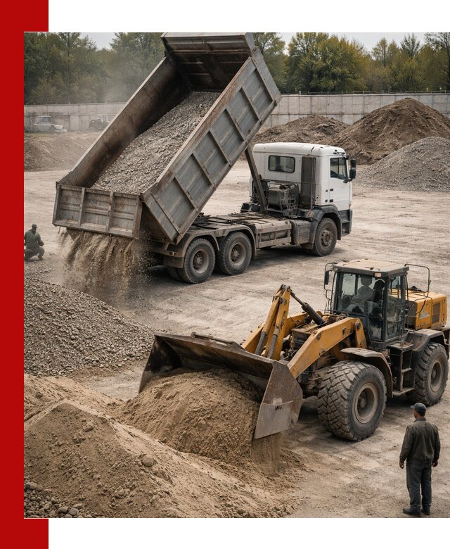 Перевозка сыпучих грузов самосвалами и бортовыми в Петропавловске-Камчатском