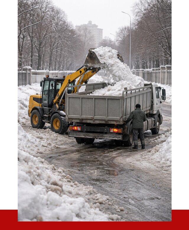 Вывоз снега с погрузкой в Петропавловске-Камчатском от 3626 р. ПРОНЕРУДПтк