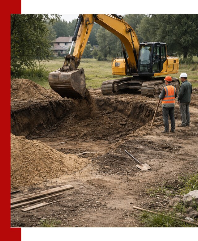 Рытье котлована под фундамент в Петропавловске-Камчатском (быстро и недорого)