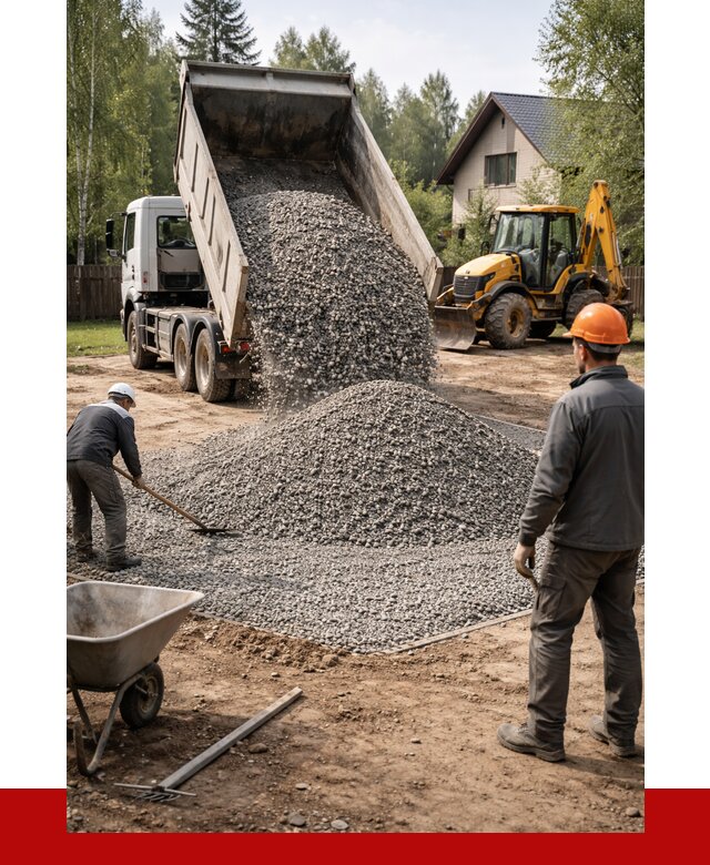 Отсыпка участка щебнем в Петропавловске-Камчатском от 6735 р. ПРОНЕРУДПтк