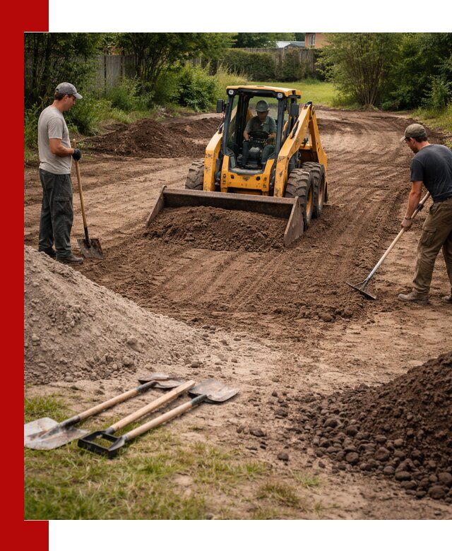 Планировка участка грунтом с вывозом и доставкой в Петропавловске-Камчатском