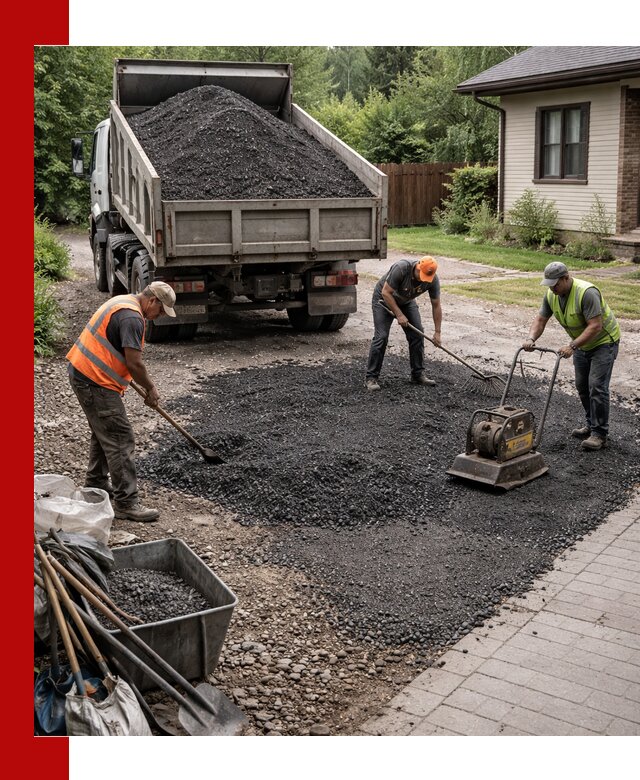 Асфальтовая крошка для двора с доставкой в Петропавловске-Камчатском